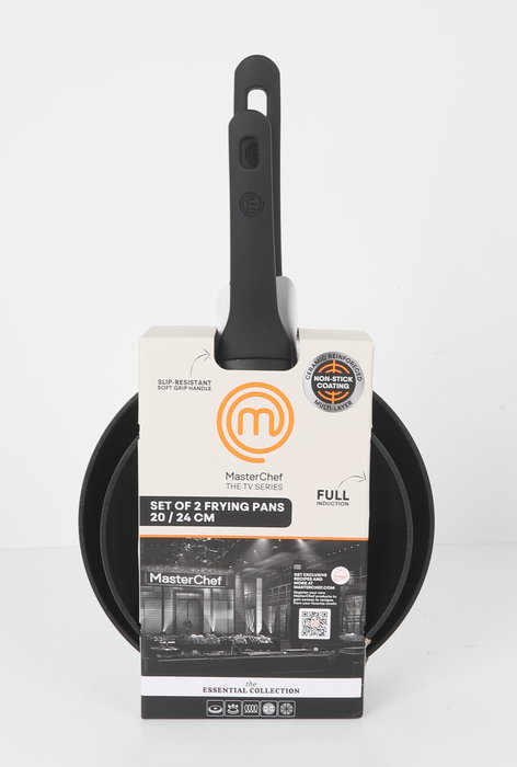 Mc Lote 2 Sartenes 20 cm / 24 cm Aluminio Forjado 2.8 mm Antiadherente 3 Capas (4 Unidades)