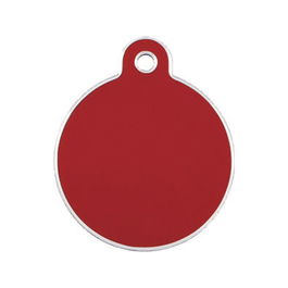 Placa identificativa para collar Imarc Circle Rojo