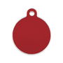 Placa identificativa para collar Imarc Circle Rojo