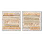 DKD Home Decor Cuadro Lienzo MDF Boho Surtido de 2 Unidades 82x82x4,5 cm