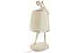 DKD Home Decor Lámpara de Sobremesa Bailarina Blanca en Resina
