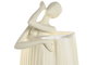 DKD Home Decor Lámpara de Sobremesa Bailarina Blanca en Resina