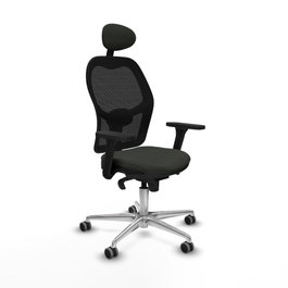 PIQUERAS Y CRESPO Silla de oficina Jorquera Negro con mecanismo Sincro