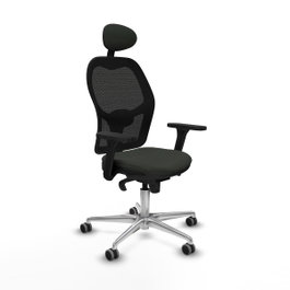 PIQUERAS Y CRESPO Silla de oficina Jorquera Negro con mecanismo Sincro