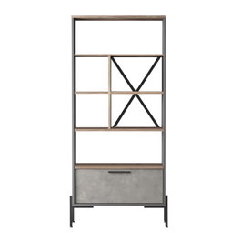Hanah Home Vs4-Cga Estantería Moderna e Industrial, 75.5x160.8x44.5 cm