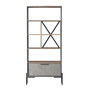 Hanah Home Vs4-Cga Estantería Moderna e Industrial, 75.5x160.8x44.5 cm