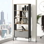 Hanah Home Vs4-Cga Estantería Moderna e Industrial, 75.5x160.8x44.5 cm