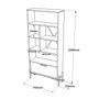 Hanah Home Vs4-Cga Estantería Moderna e Industrial, 75.5x160.8x44.5 cm