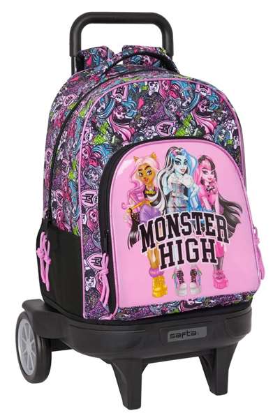 Safta Mochila Grande con Ruedas Monster High Drama Safta Mochila Grande con Ruedas Monster High Drama