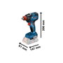 Bosch Professional Kit 2 Herramientas: GDX 18V-200 + GSB 18V-55 con 2 baterías 4.0Ah y L-Case