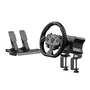MOZA RACING Volante + Pedales RS20 Negro, Aluminio, Cuero, Acero, PC, Alámbrico