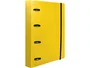 Liderpapel Carpeta con Recambio A4 Cuadro 5mm 100 Hojas 80g Polipropileno 4 Anillas 40mm Amarillo Fluor