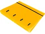 Liderpapel Carpeta con Recambio A4 Cuadro 5mm 100 Hojas 80g Polipropileno 4 Anillas 40mm Amarillo Fluor