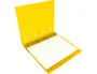 Liderpapel Carpeta con Recambio A4 Cuadro 5mm 100 Hojas 80g Polipropileno 4 Anillas 40mm Amarillo Fluor