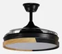 Emperador Ventilador DC 72w Negro/Haya 3 Aspas Desplegables 108cm 7200lm 3000-4000-6000k