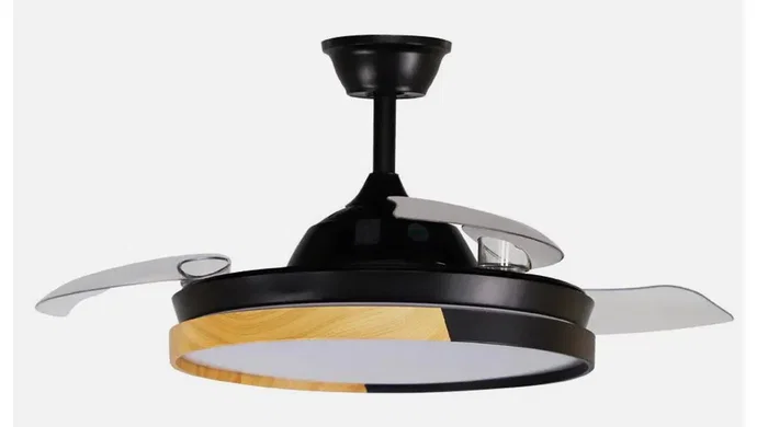 Emperador Ventilador DC 72w Negro/Haya 3 Aspas Desplegables 108cm 7200lm 3000-4000-6000k Emperador Ventilador DC 72w Negro/Haya 3 Aspas Desplegables 108cm 7200lm 3000-4000-6000k