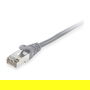 EQUIP 606701 Patchkabel Ethernet Cat6a S/FTP 0.25 m Gris, Cable Red RJ45 Macho a Macho, 10GBase-T, PoE+, LSZH