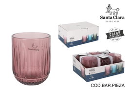 Santa Clara Vaso 'Odiel' Morado, 270 cc (7,5 cm de ancho x 9,5 cm de alto) (48 Unidades)