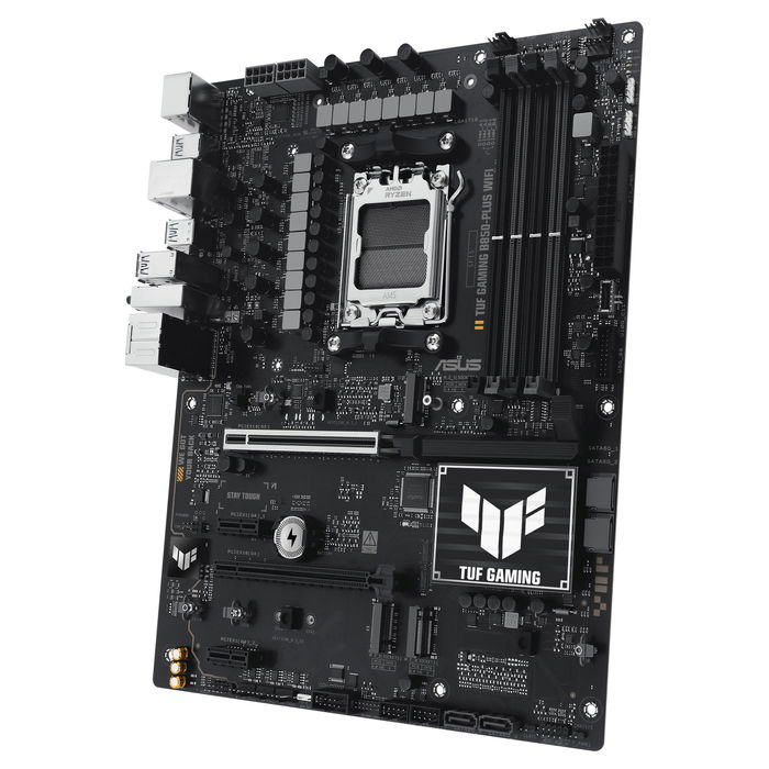 ASUS TUF B850-PLUS WiFi Placa Base ATX AMD AM5 DDR5 para Procesadores Ryzen 7000/8000/9000 Series con WiFi 7 y Bluetooth 5.4 ASUS TUF B850-PLUS WiFi Placa Base ATX AMD AM5 DDR5 para Procesadores Ryzen 7000/8000/9000 Series con WiFi 7 y Bluetooth 5.4