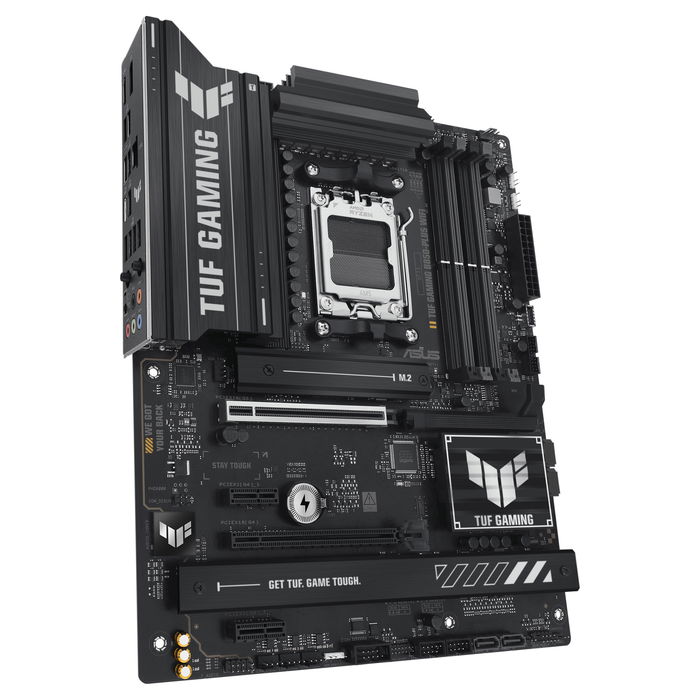 ASUS TUF B850-PLUS WiFi Placa Base ATX AMD AM5 DDR5 para Procesadores Ryzen 7000/8000/9000 Series con WiFi 7 y Bluetooth 5.4 ASUS TUF B850-PLUS WiFi Placa Base ATX AMD AM5 DDR5 para Procesadores Ryzen 7000/8000/9000 Series con WiFi 7 y Bluetooth 5.4