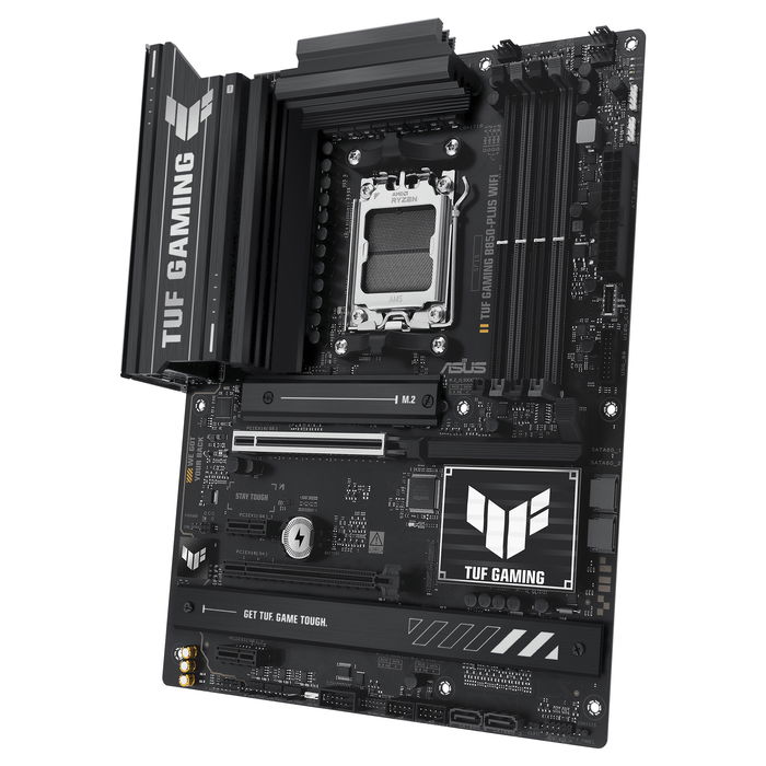 ASUS TUF B850-PLUS WiFi Placa Base ATX AMD AM5 DDR5 para Procesadores Ryzen 7000/8000/9000 Series con WiFi 7 y Bluetooth 5.4 ASUS TUF B850-PLUS WiFi Placa Base ATX AMD AM5 DDR5 para Procesadores Ryzen 7000/8000/9000 Series con WiFi 7 y Bluetooth 5.4