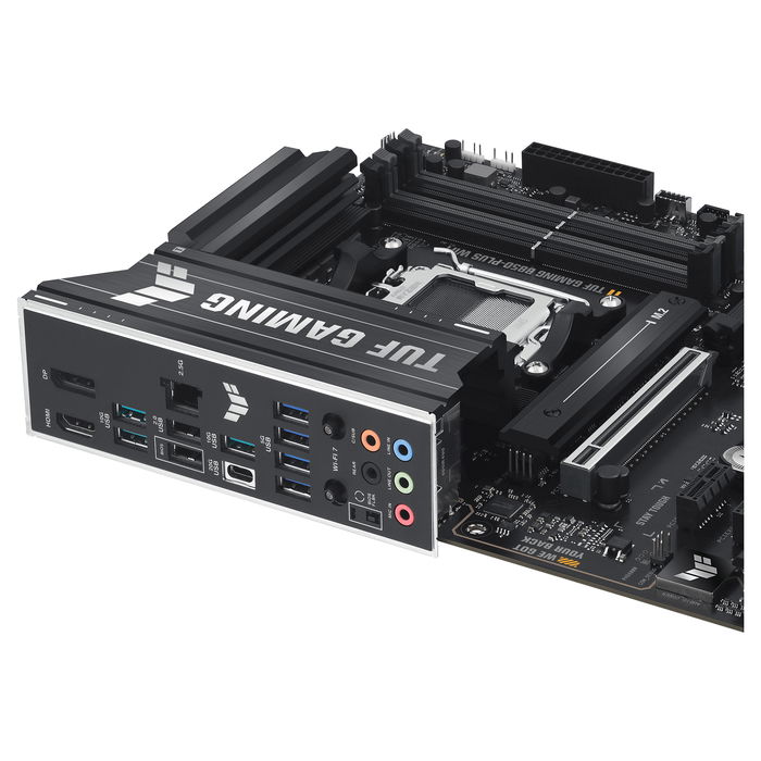 ASUS TUF B850-PLUS WiFi Placa Base ATX AMD AM5 DDR5 para Procesadores Ryzen 7000/8000/9000 Series con WiFi 7 y Bluetooth 5.4 ASUS TUF B850-PLUS WiFi Placa Base ATX AMD AM5 DDR5 para Procesadores Ryzen 7000/8000/9000 Series con WiFi 7 y Bluetooth 5.4