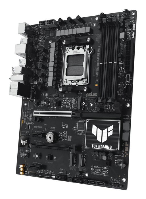 ASUS TUF GAMING B850-PLUS WIFI, Chipset AMD B850, Socket AM5, ATX, Negro ASUS TUF GAMING B850-PLUS WIFI, Chipset AMD B850, Socket AM5, ATX, Negro