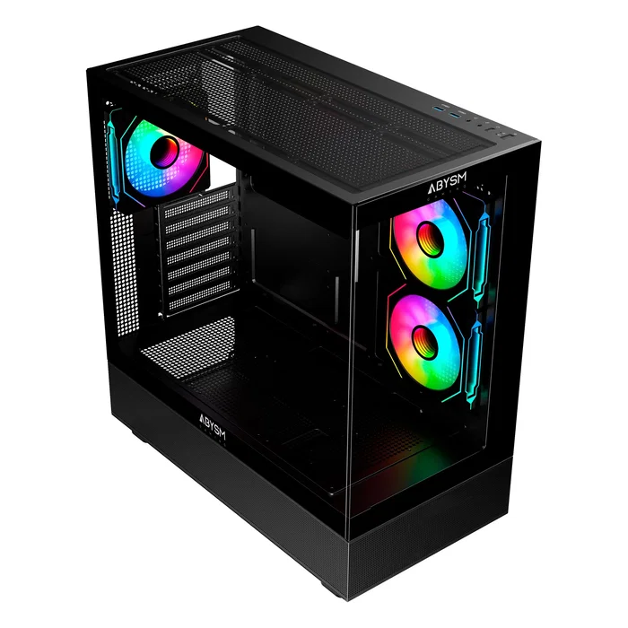 Abysm Danube Sava H400 Prime Black Caja ATX/Micro ATX/Mini-ITX con cristal templado Abysm Danube Sava H400 Prime Black Caja ATX/Micro ATX/Mini-ITX con cristal templado