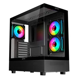 Abysm Danube Sava H400 Prime Black Caja ATX/Micro ATX/Mini-ITX con cristal templado