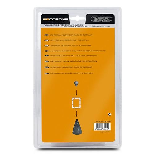 Tecnofibra Fuelle Pomo Negro Efecto Fibra de Carbono Universal INT30591