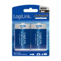 LogiLink Baterías Ultra Power Alkaline LR20, 2 unidades en blíster
