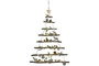 DKD Home Decor Decoración Colgante Navidad Moderna Dorado Verde 6 x 80 x 58 cm (2 Unidades)