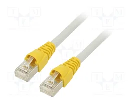 TELEGÄRTNER Patch cord S/FTP Cat 6a RJ45 0,5m gris