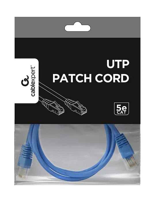 Gembird latiguillo de red Cat5e UTP 1 m Azul Gembird latiguillo de red Cat5e UTP 1 m Azul