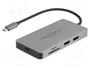 DeLOCK USB Type-C™ Dockingstation 4K - Dual HDMI MST / USB 3.2 / SD / LAN / PD 3.0 87004