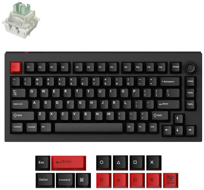 Keychron L5W-M1 Lemokey Magnetic Dark Master Teclado Mecánico Inalámbrico 81 Teclas RGB Negro
