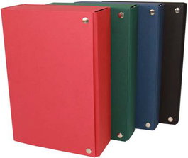 Carpeta De Proyectos Mariola Carton Forrado Geltex Armada Cierre Broche 3Cm Azul