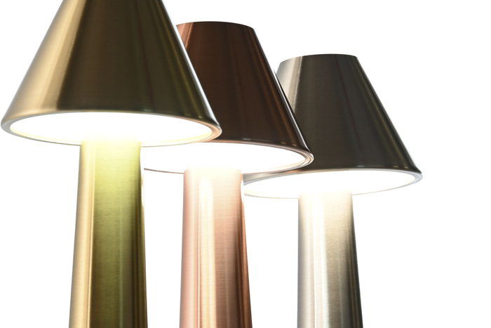 DKD Home Decor Lámpara de Sobremesa LED Recargable Táctil Surtida
