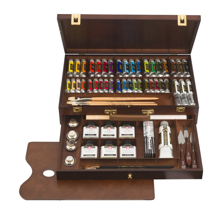Rembrandt Set de pinturas al óleo en caja de madera Excellent Rembrandt Set de pinturas al óleo en caja de madera Excellent