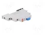 ABB Interruptor de botón Azul 16A 250VAC para raíl DIN