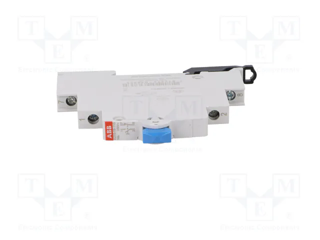 ABB Interruptor de botón Azul 16A 250VAC para raíl DIN