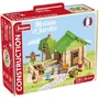 Jeujura JEU1716411992740 Juego de Construcción en Madera Natural para Hogar y Jardín, Tapete y Accesorios Incluidos, 32x27x11 cm