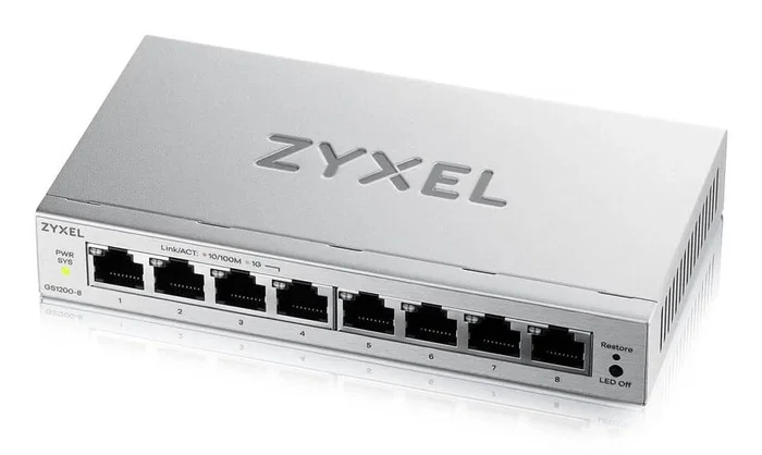 Zyxel GS1200-8V3 Switch de red gestionado de 8 puertos Gigabit Ethernet Zyxel GS1200-8V3 Switch de red gestionado de 8 puertos Gigabit Ethernet