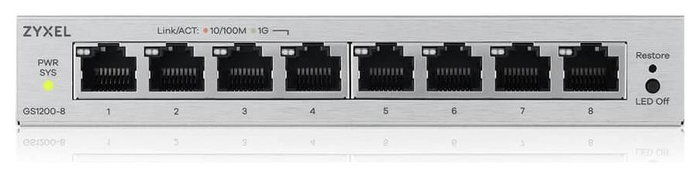 Zyxel GS1200-8V3 Switch de red gestionado de 8 puertos Gigabit Ethernet Zyxel GS1200-8V3 Switch de red gestionado de 8 puertos Gigabit Ethernet