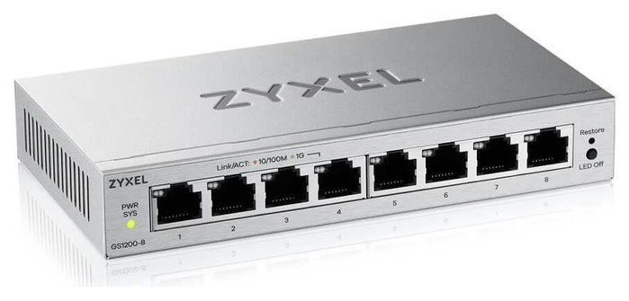 Zyxel GS1200-8V3 Switch de red gestionado de 8 puertos Gigabit Ethernet Zyxel GS1200-8V3 Switch de red gestionado de 8 puertos Gigabit Ethernet