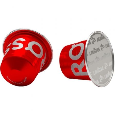 Lavazza Cápsula Qualità Rossa Café Molido R-Espresso de Gran Cuerpo con Notas de Chocolate Medio Tueste Caja de 30 Cápsulas 8676