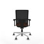 PIQUERAS Y CRESPO Silla de oficina Yunquera Naranja y Negro con mecanismo Sincro/Traslack