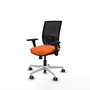 PIQUERAS Y CRESPO Silla de oficina Yunquera Naranja y Negro con mecanismo Sincro/Traslack