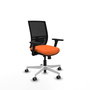 PIQUERAS Y CRESPO Silla de oficina Yunquera Naranja y Negro con mecanismo Sincro/Traslack