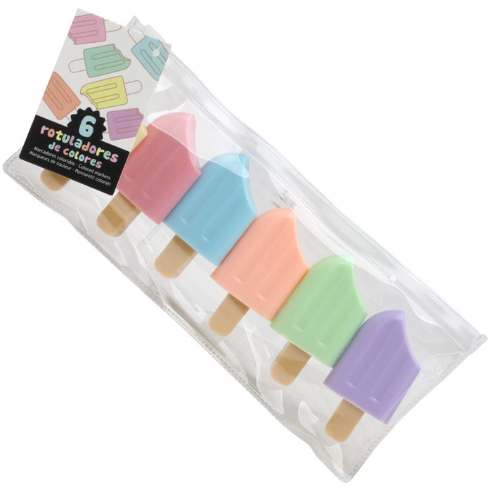 CMP General 6 Mini Rotuladores Helado Polo Colores Surtidos CMP General 6 Mini Rotuladores Helado Polo Colores Surtidos